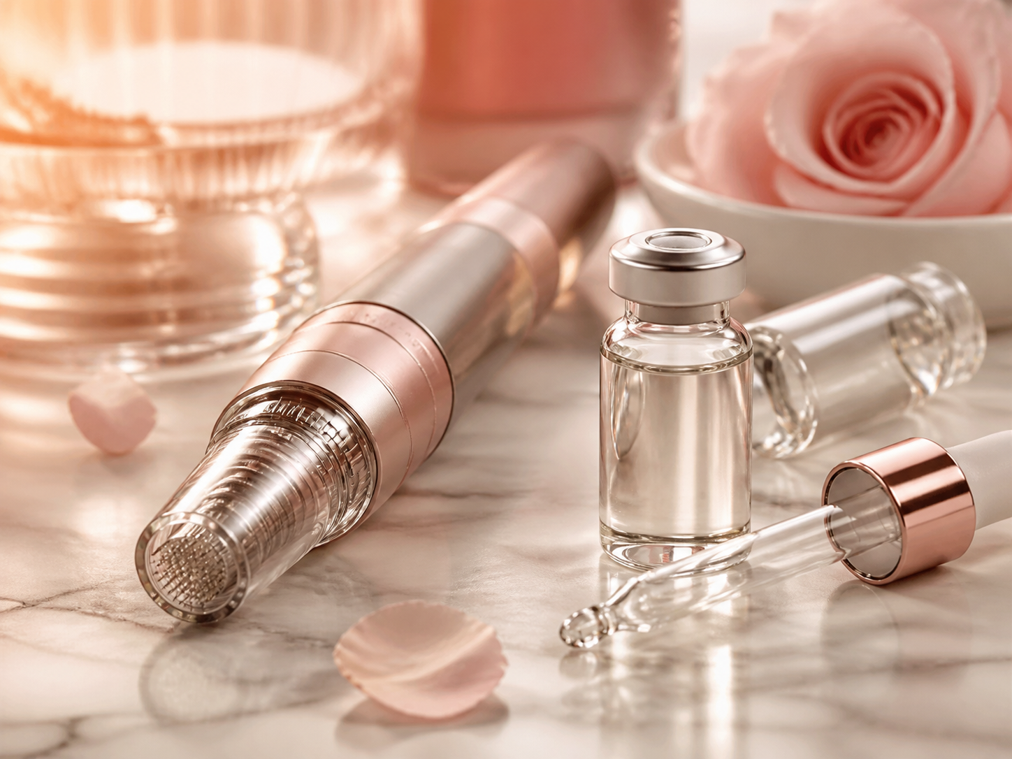 Advanced microneedling product preparation in a clean studio