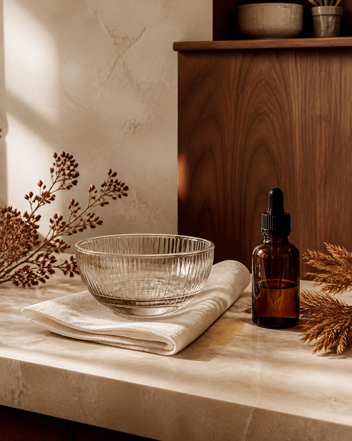 Skincare peel treatment detail